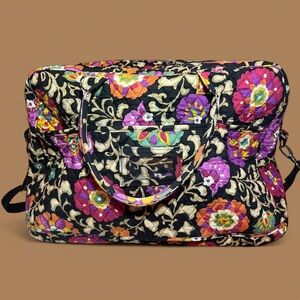 New Vera Bradley Large Duffel Suzani floral weekender made in USA